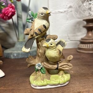 Decorative Bird Figurine on Branch